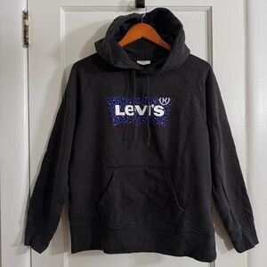 Levi’s Graphic Standard Hoodie Sweatshirt-Black